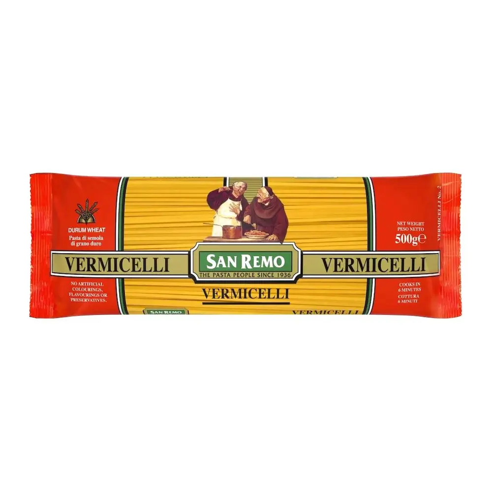 Mì Ý, Vermicelli, Durum Wheat (500g) - SAN REMO