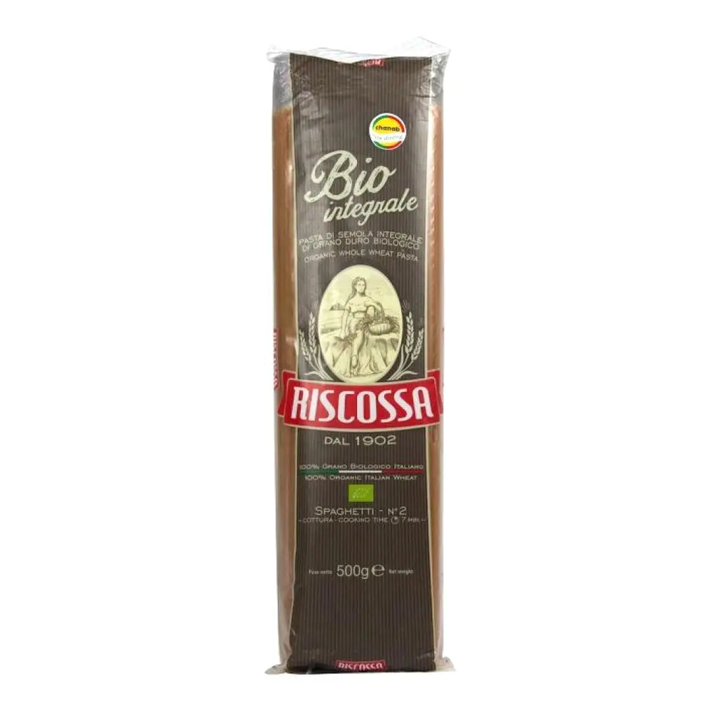 Mì Ý Nguyên Cám Hữu Cơ, Bio Integrale, Whole Wheat Spaghetti, No. 2 (500g) - RISCOSSA