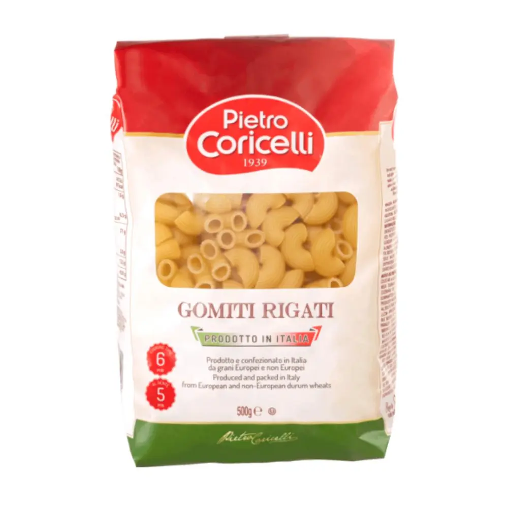 Nui Ống, Gomiti Rigati, Elbows (500g) - PIETRO CORICELLI