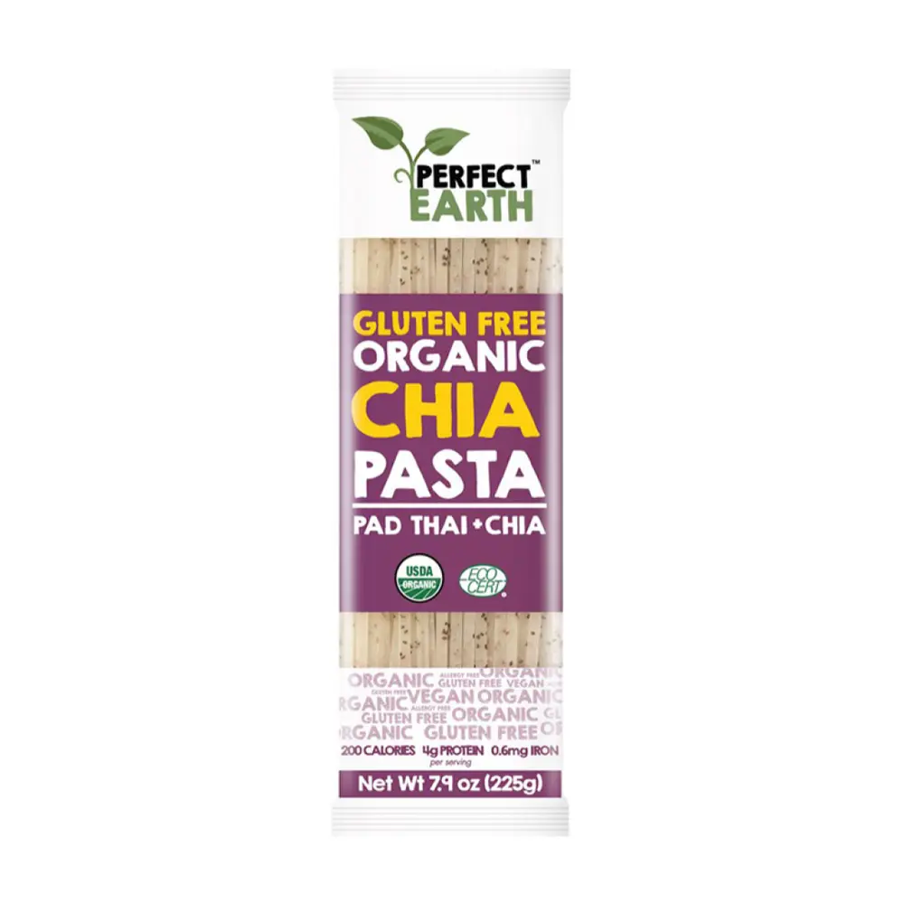 Pad Thai & Hạt Chia Hữu Cơ, Gluten Free Organic Chia Pasta, Pad Thai & Chia (225g) - PERFECT EARTH