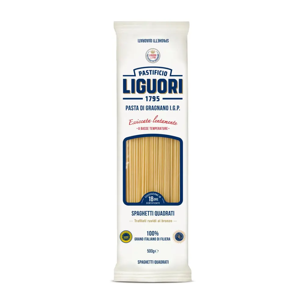 Mì Ý Cao Cấp, Pasta di Gragnano I.P.G., Spaghetti Quadrati No. 5 (500g) - PASTIFICIO LIGUORI