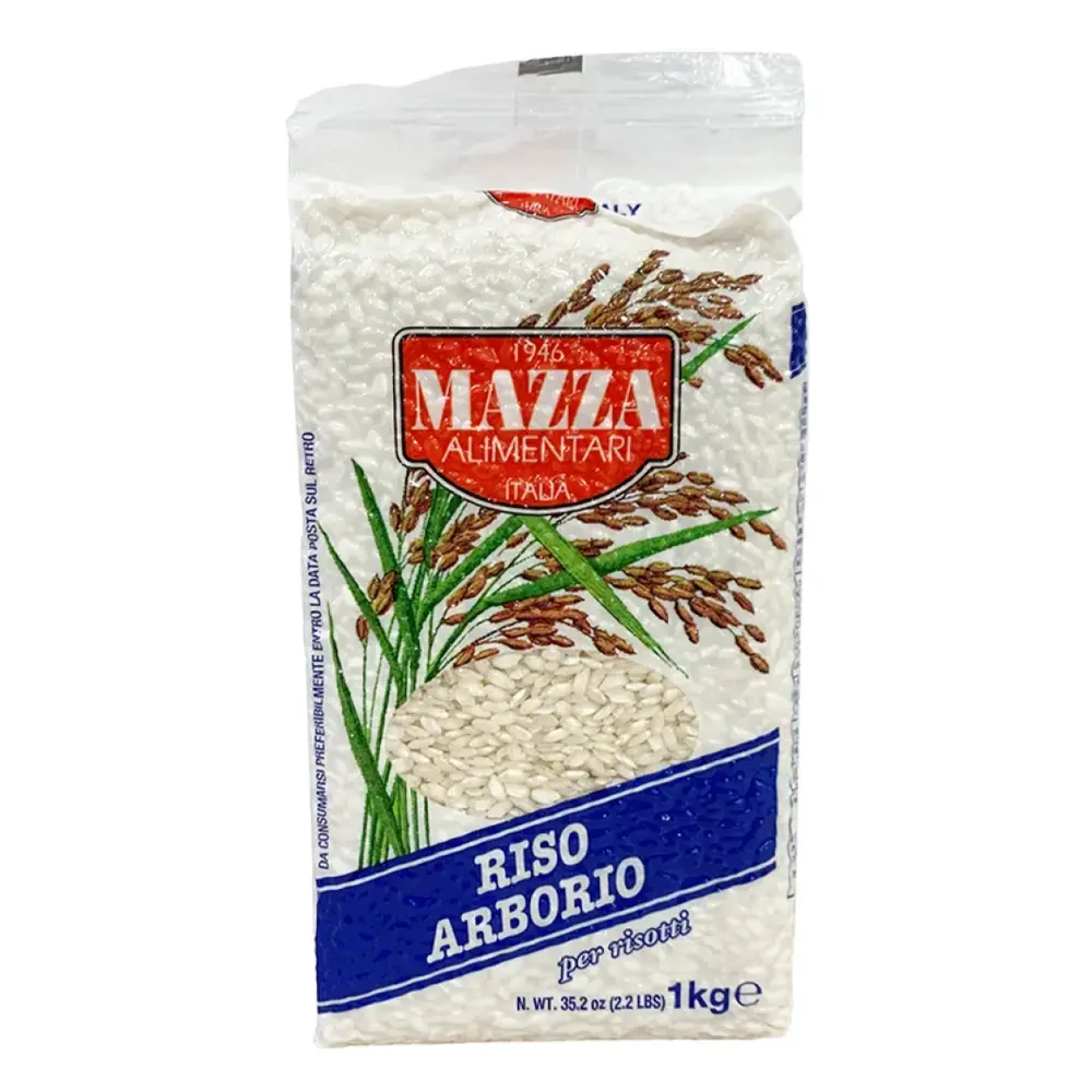 Gạo Ý, Riso Arborio per Risotti, 35.2 oz (1kg) - MAZZA ALIMENTARI