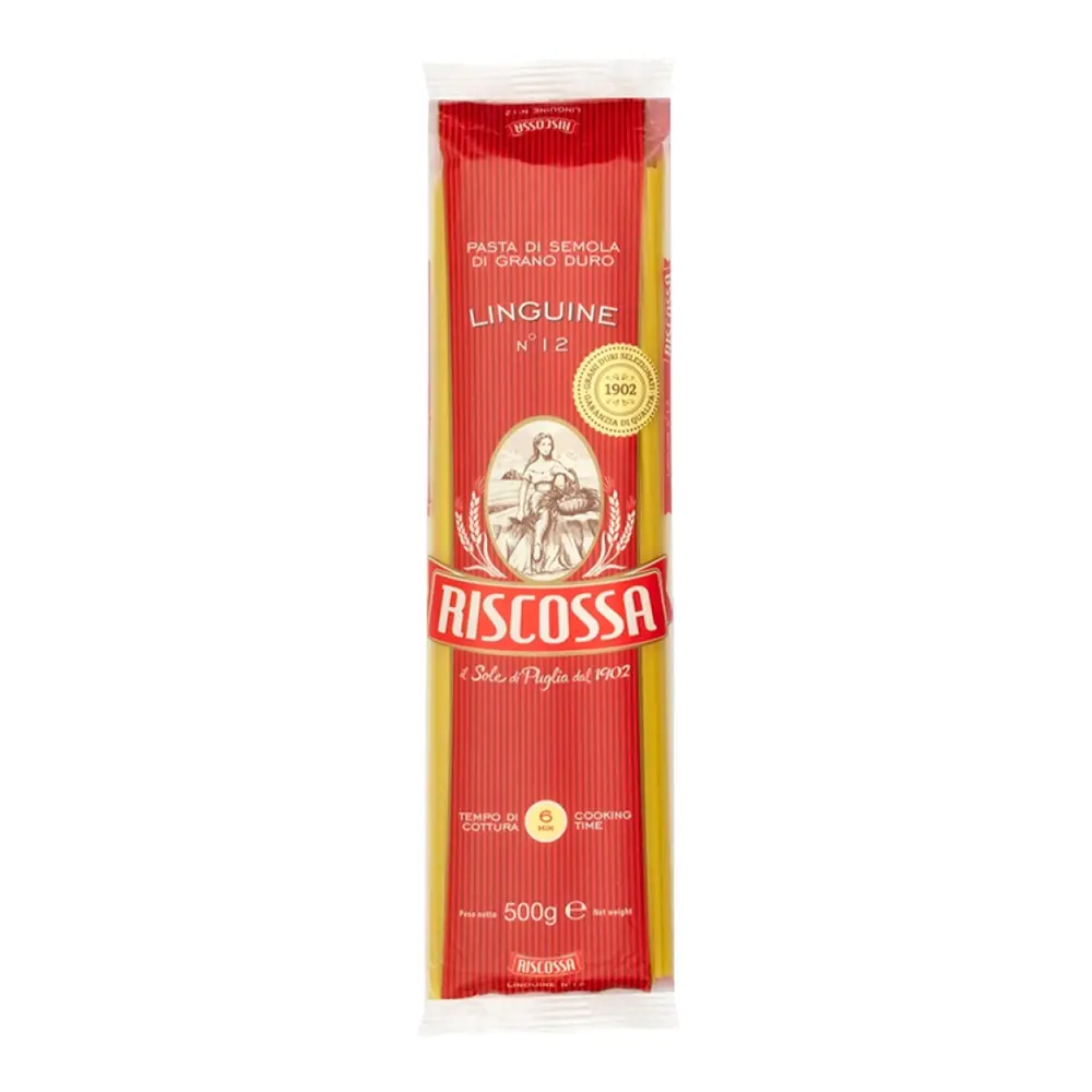 Mì Ý Sợi Dẹt, Linguine, No. 12 (500g) - RISCOSSA