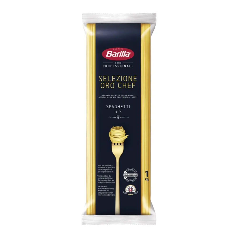 Mì Ý, Selezione Oro Chef, Spaghetti for Professionals, No. 5 (1kg) - BARILLA