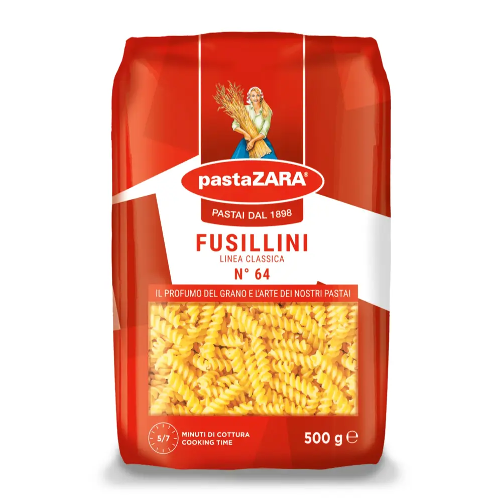 Nui Xoắn, Fusillini, Linea Classica, No. 64 (500g) - PASTA ZARA