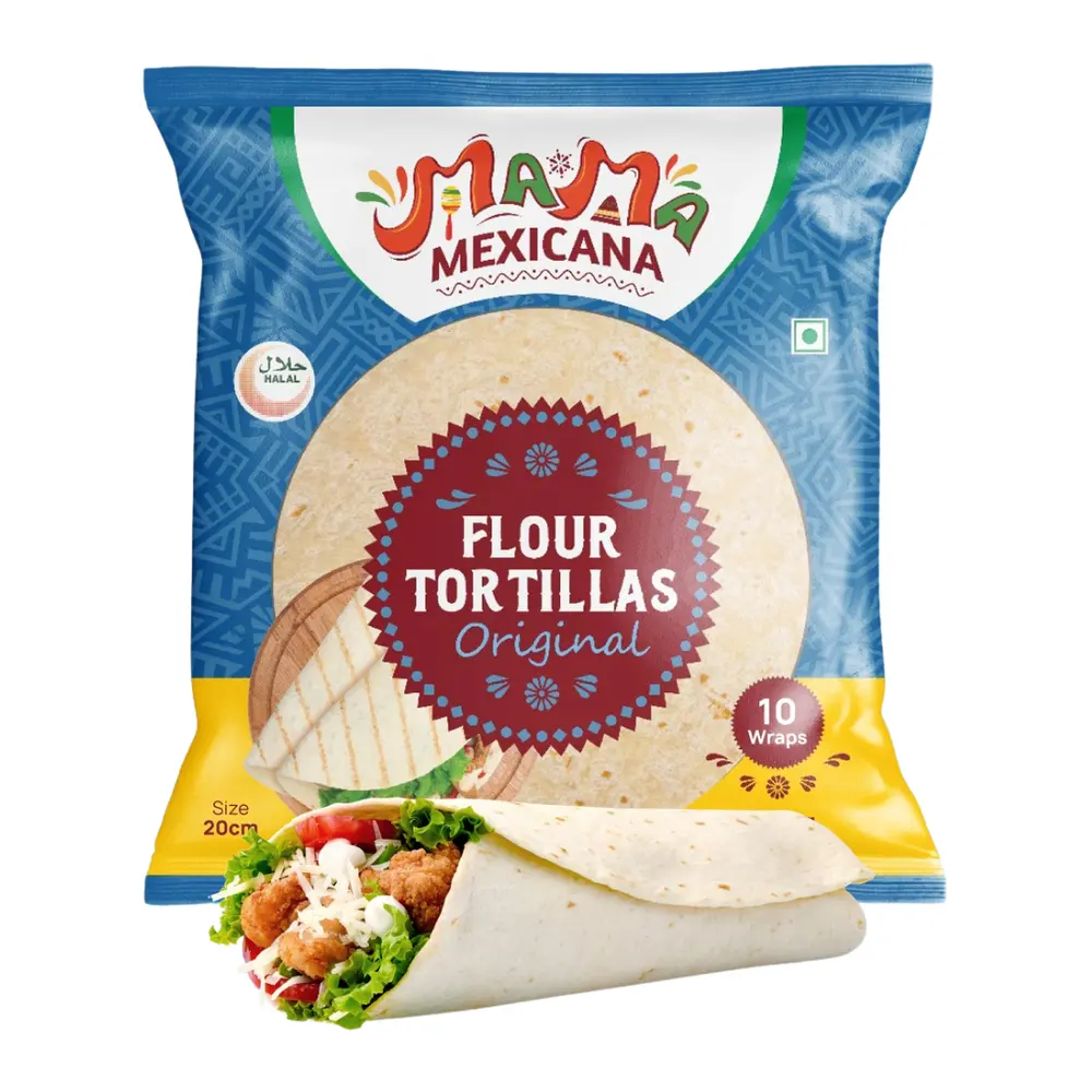 Vỏ Bánh Tortilla Nguyên Bản, Flour Tortillas, Original, Size 20cm, 10 Cái (450g) - MAMA MEXICANA