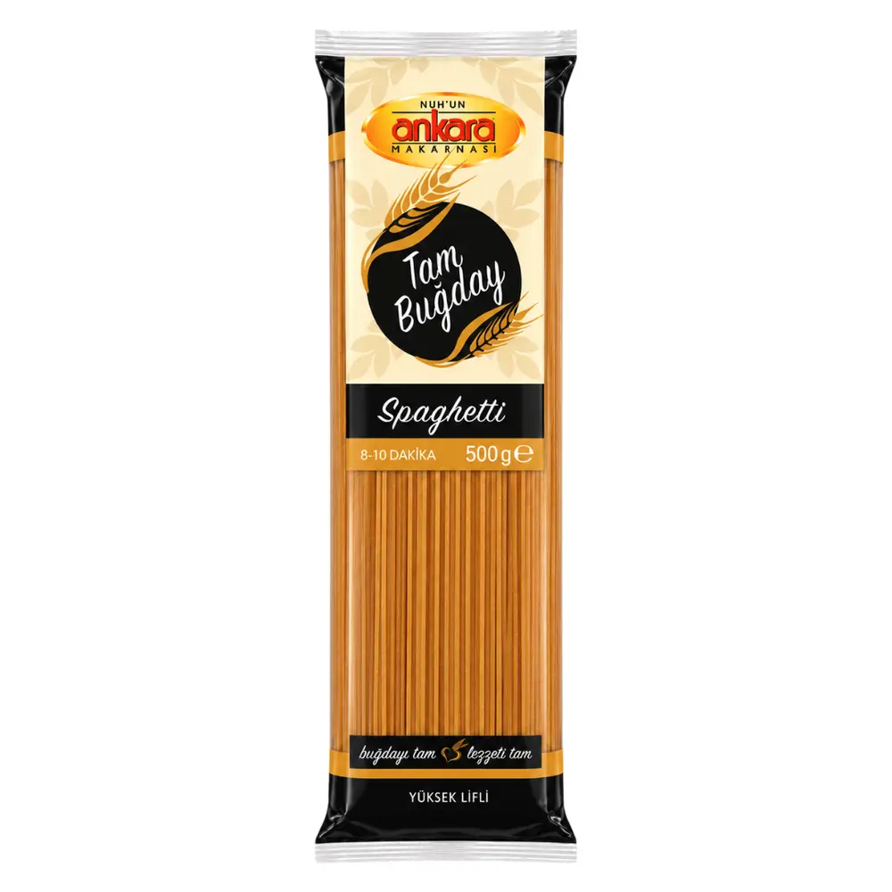 Mì Ý Nguyên Cám, Whole Wheat Spaghetti (500g) - ANKARA