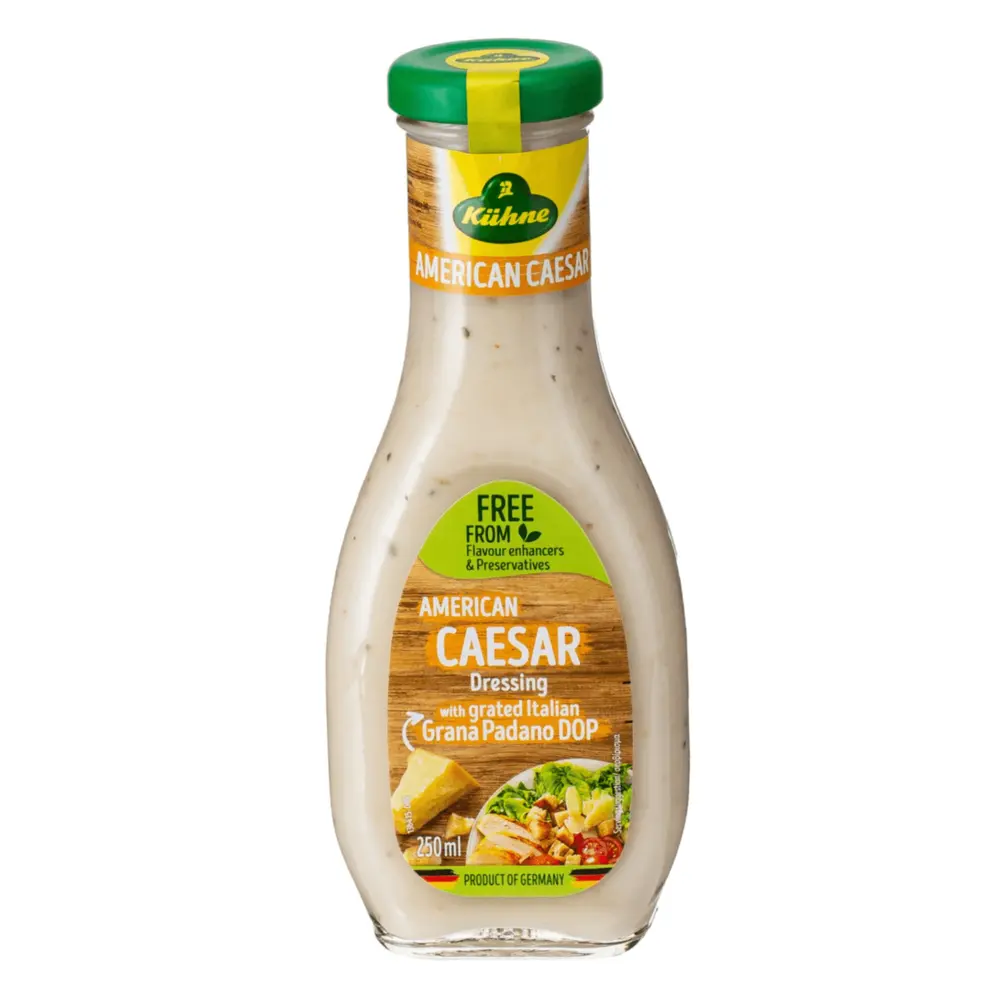 Sốt Trộn Salad Kiểu Mỹ, American Caesar Dressing, with Grated Italian Grana Padano DOP (250ml) - KUEHNE