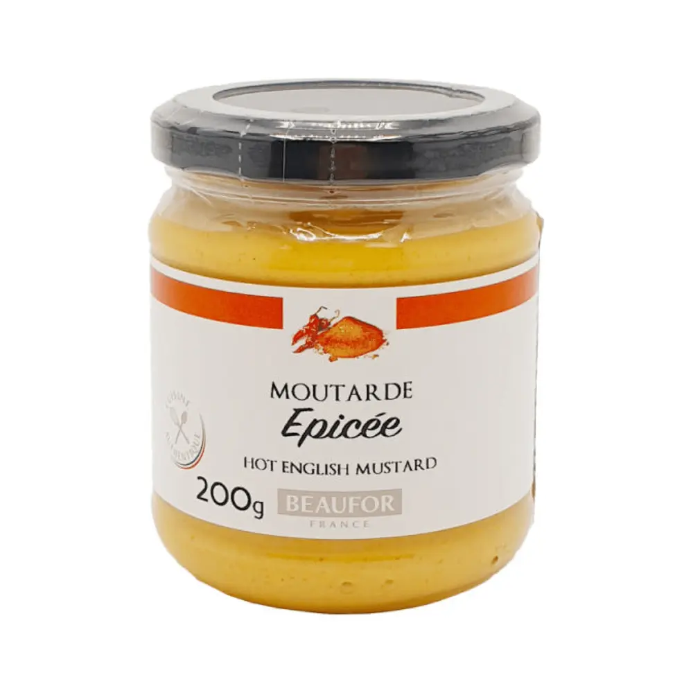 Mù Tạt Kiểu Anh, Moutarde Epicée, Hot English Mustard (200g) - BEAUFOR