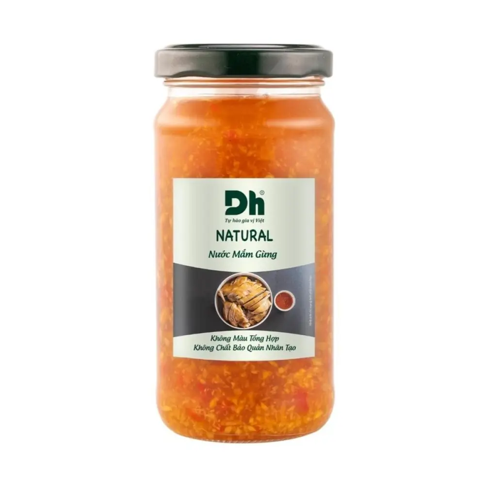 Nước Mắm Gừng, Sweet & Sour Fish Sauce with Ginger (200ml) - DH FOODS