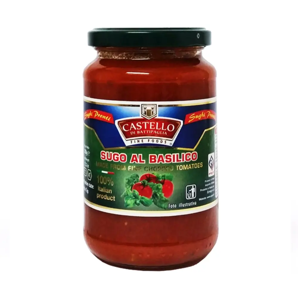 Sốt Mì Ý Húng Quế Tây, Sugo Al Basilico (350g) - CASTELLO DI BATTIPAGLIA