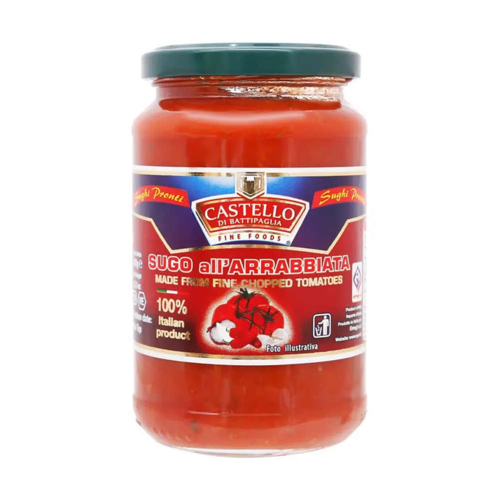 Sốt Mì Ý Tỏi, Sugo All` Arrabbiata (350g) - CASTELLO DI BATTIPAGLIA