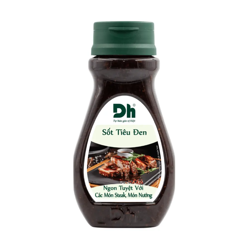 Sốt Tiêu Đen, Black Pepper Sauce (200g) - DH FOODS