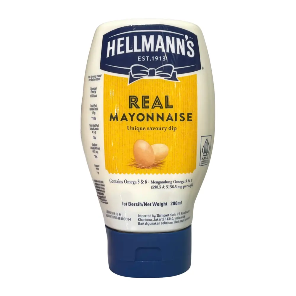 Sốt Mayo, Real Mayonnaise (280ml) - HELLMANN'S