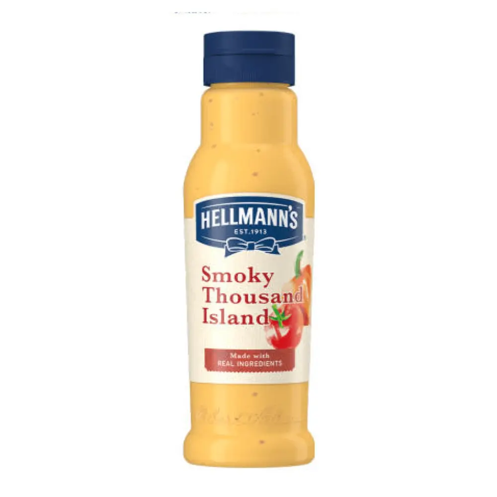Sốt Salad Xông Khói, Smoky Thousand Island Salad Dressing (210ml) - HELLMANN'S