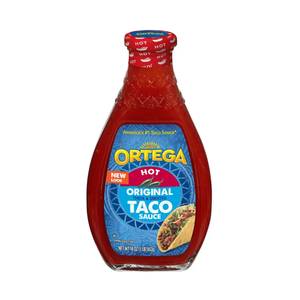Sốt Taco Cay, Original Thick & Smooth Taco Sauce, Hot, 8 oz (226g) - ORTEGA
