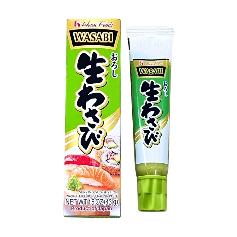 Mù Tạt Tươi, Wasabi Type Horseradish Paste, 1.5 oz (43g) - HOUSE FOODS