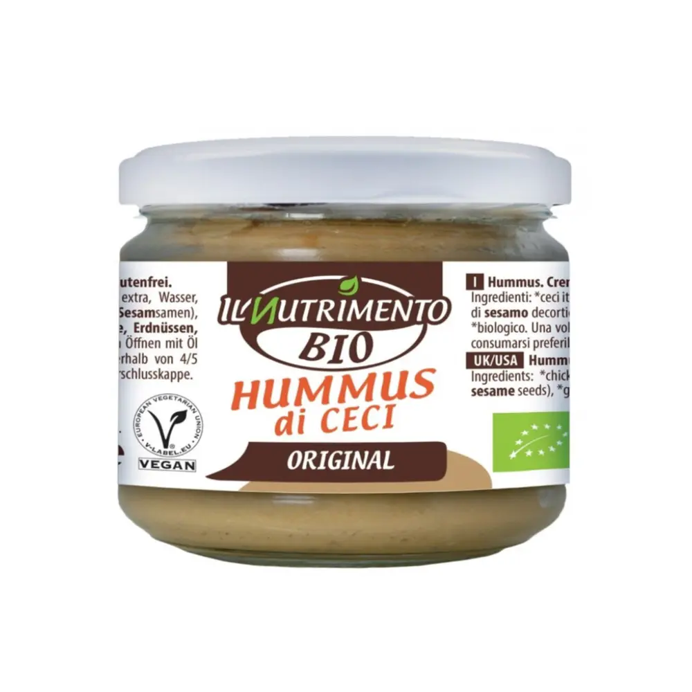 Sốt Đậu Gà Hummus Hữu Cơ, Bio Hummus di Ceci, Original (180g) - IL NUTRIMENTO