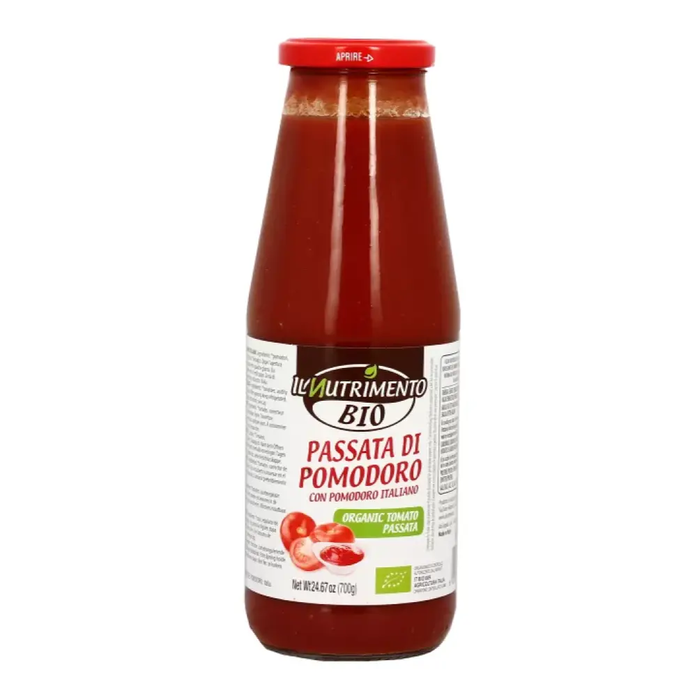 Sốt Cà Chua Ý Hữu Cơ, Organic Tomato Passata, 24.67 oz (700g) - IL NUTRIMENTO