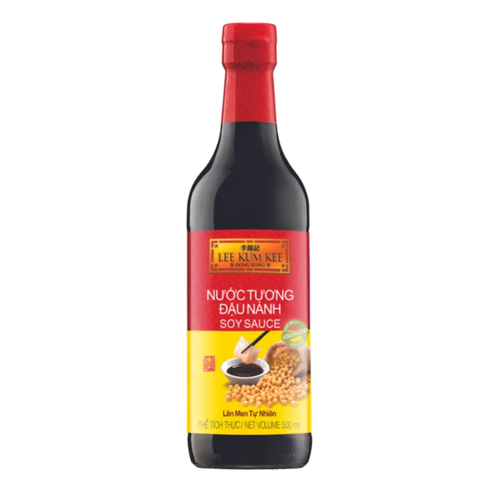 Nước Tương Đậu Nành Lên Men Tự Nhiên, Soy Sauce (500ml) - LEE KUM KEE