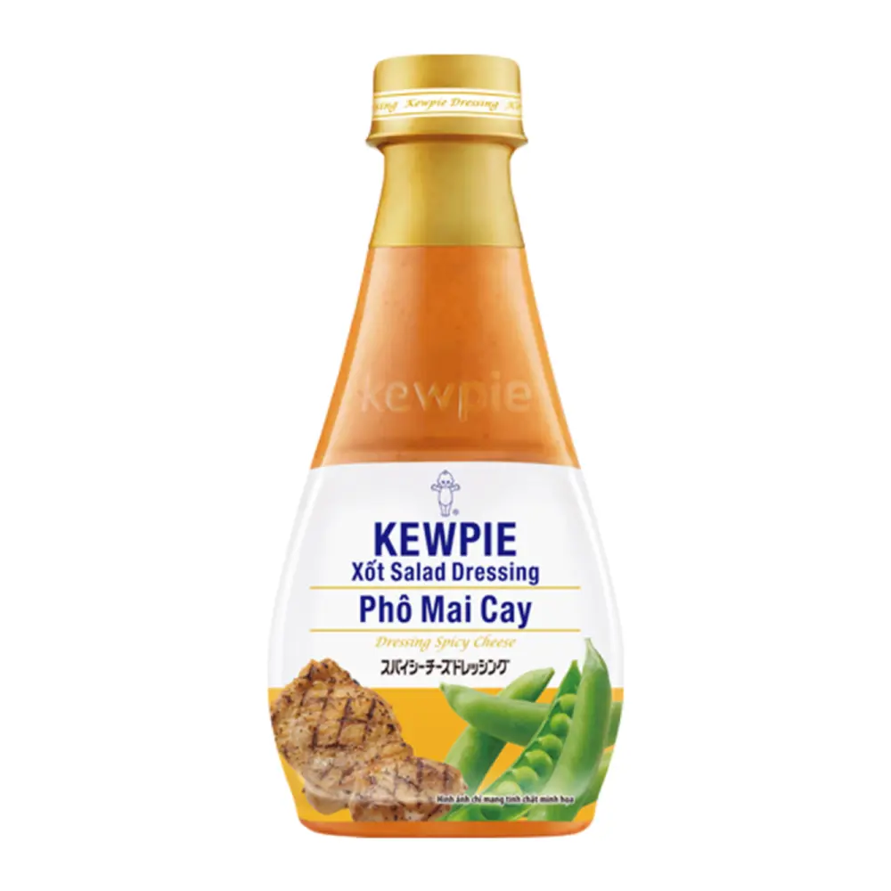 Sốt Salad Dressing Phô Mai Cay, Dressing Spicy Cheese (210ml) - KEWPIE