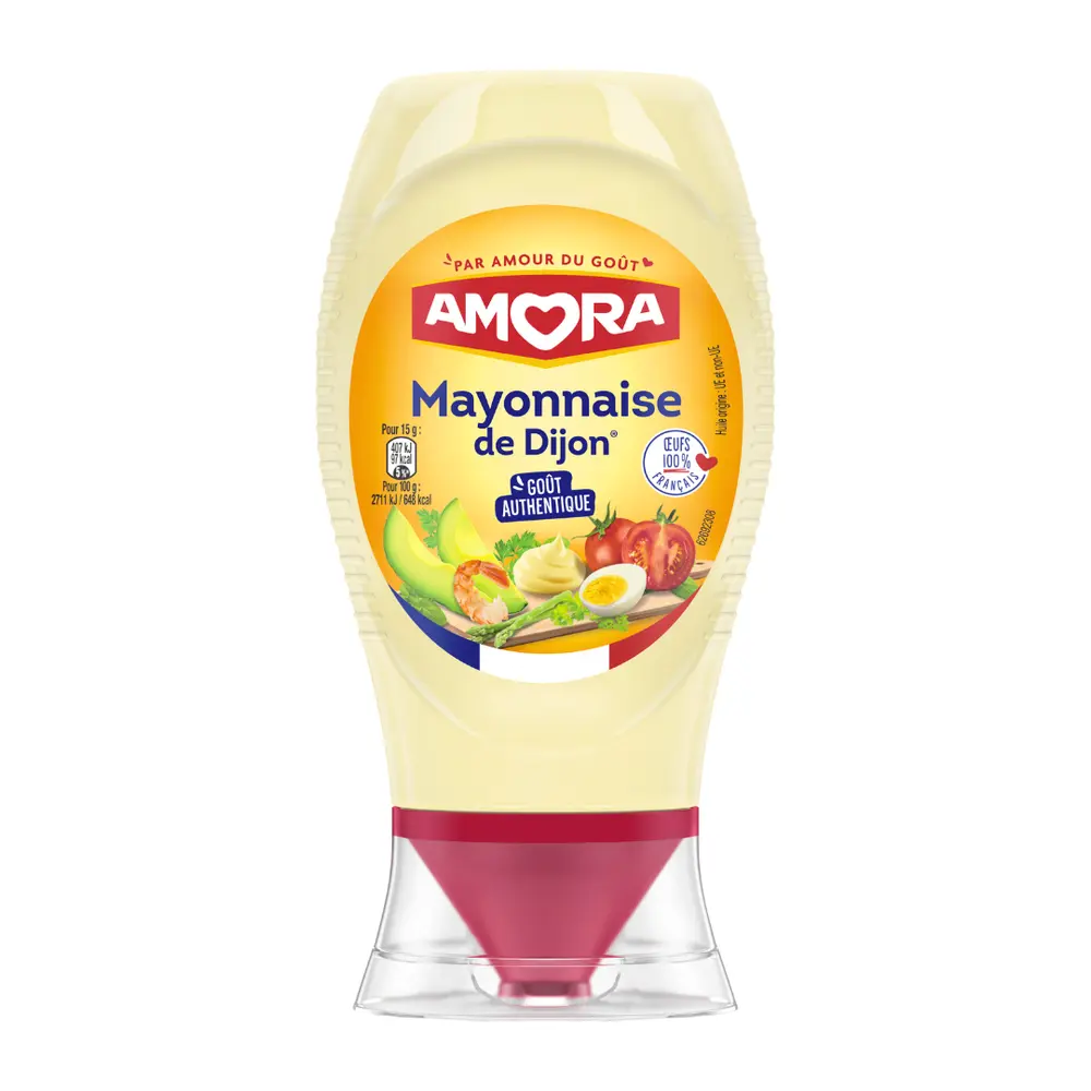 Sốt Mayo Vị Mù Tạt Dijon, Mayonnaise de Dijon (235g) - AMORA