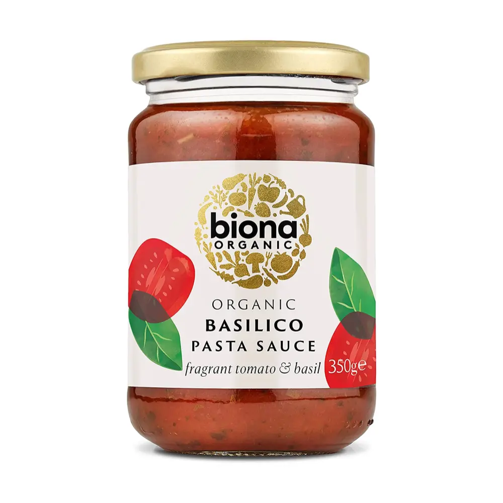 Sốt Cà Chua & Quế Tây Hữu Cơ, Basilico Pasta Sauce, Tomato & Basil (350g) - BIONA ORGANIC
