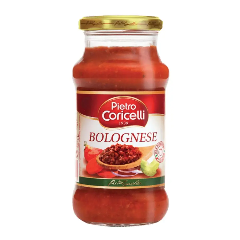 Sốt Mì Ý Cà Chua Thịt Bằm, Bolognese, Tomato & Mince Sauce (350g) - PIETRO CORICELLI