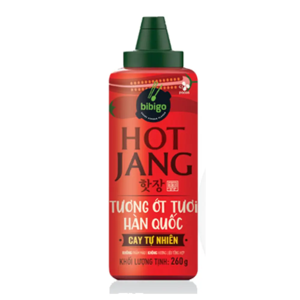 Tương Ớt Tươi Hàn Quốc Cay Tự Nhiên, Hot Jang, Chili Sauce, Spicy (260g) - BIBIGO