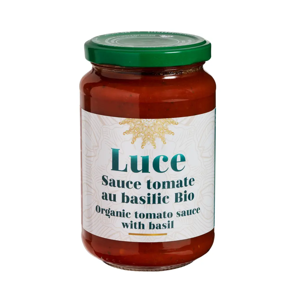 Sốt Cà Chua Húng Quế Hữu Cơ, Organic Tomato Sauce with Basil (340g) - LUCE