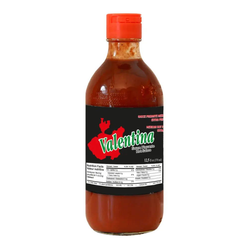 Sốt Ớt Mexico Cay Nhiều, Salsa Picante, Mexican Hot Sauce, Extra Hot, 12.5 fl oz (370ml) - VALENTINA