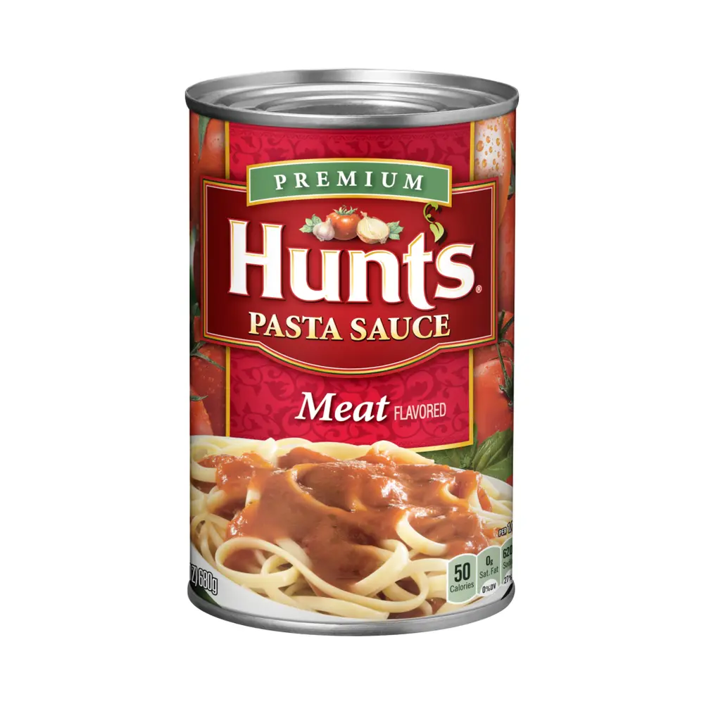 Sốt Mì Spaghetti Vị Thịt, Premium Pasta Sauce, Meat Flavored, 24 oz (680g) - HUNT'S