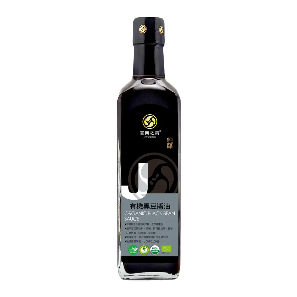 Nước Tương Đậu Đen Hữu Cơ, Organic Black Bean Sauce (210ml) - JOYSPRING