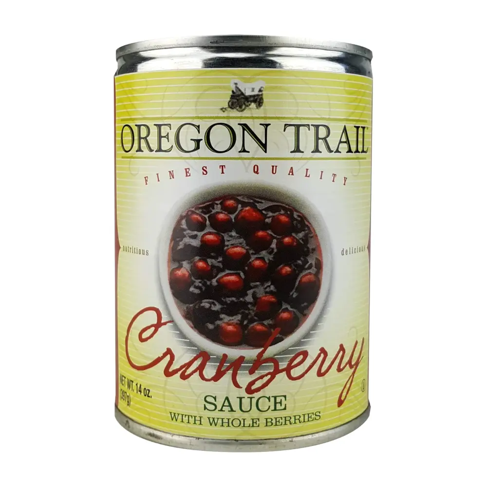 Sốt Nam Việt Quất Nguyên Trái, Cranberry Sauce with Whole Berries, 14 oz (397g) - OREGON TRAIL