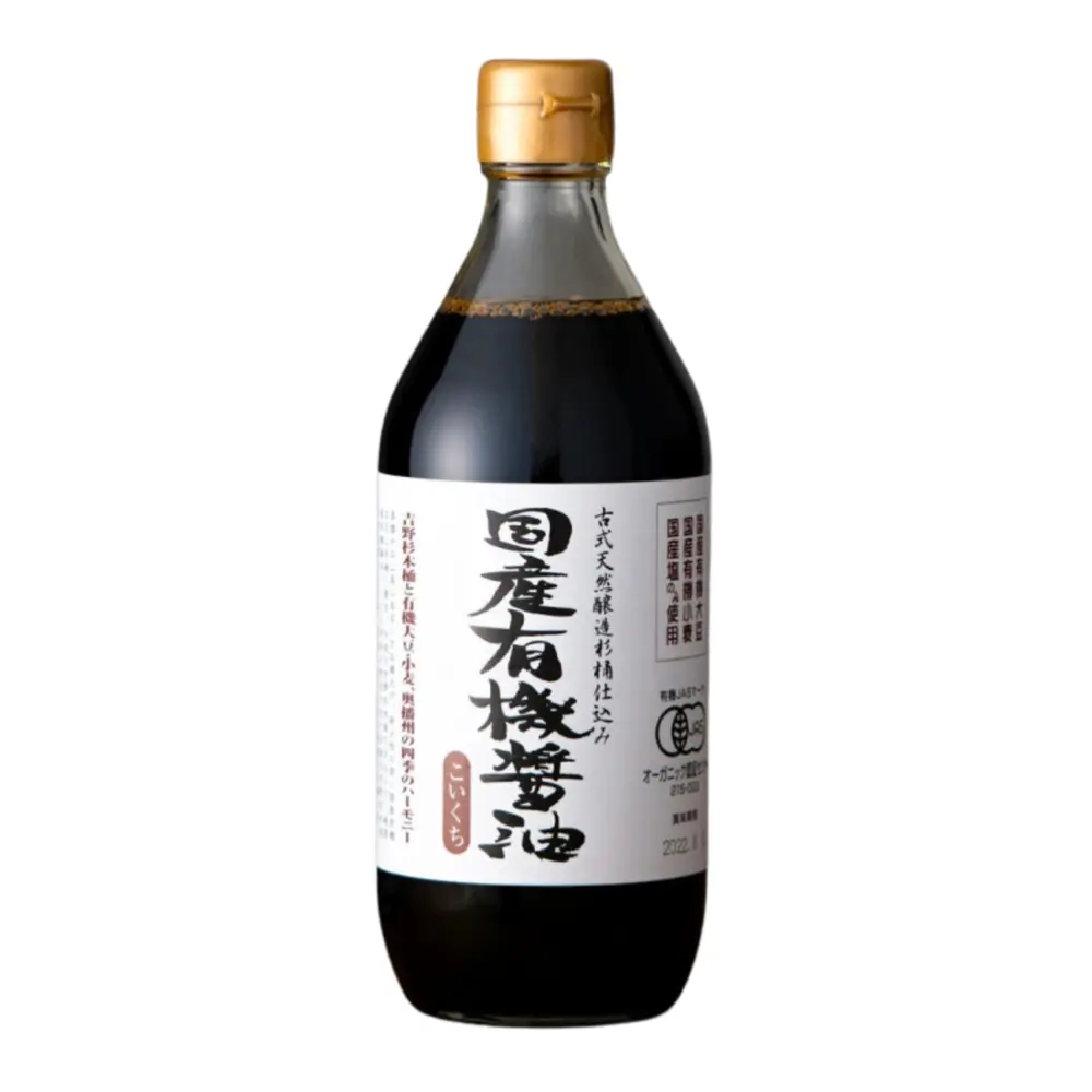 Nước Tương Nội Địa Nhật Hữu Cơ, Koikuchi Shoyu, Organic Dark Soy Sauce (500ml) - ADACHI JOZO