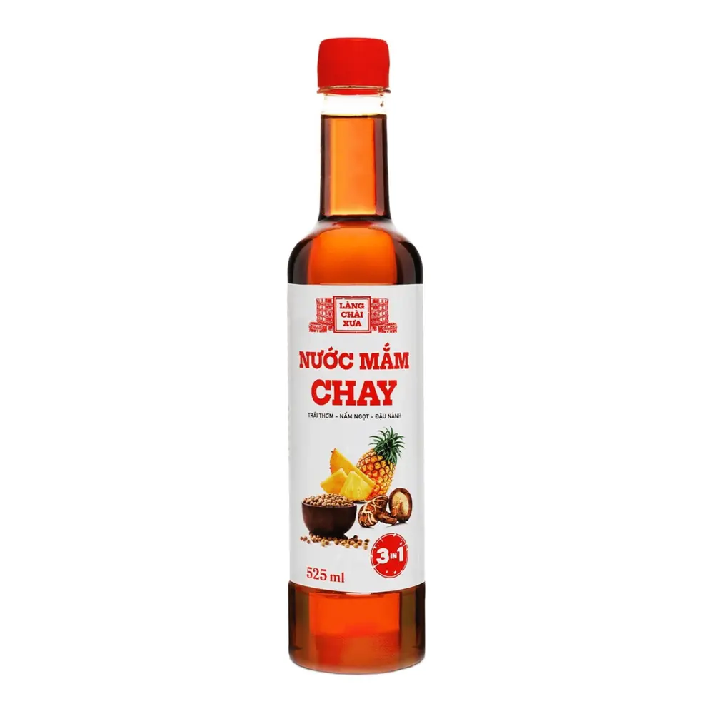 Nước Mắm Chay Shiitake, Vegetarian Fish Sauce (525ml) - LANG CHAI XUA