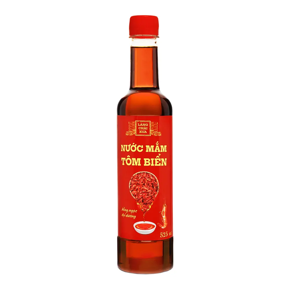 Nước Mắm Tôm Biển, Seawater Shrimp Fish Sauce (525ml) - LANG CHAI XUA