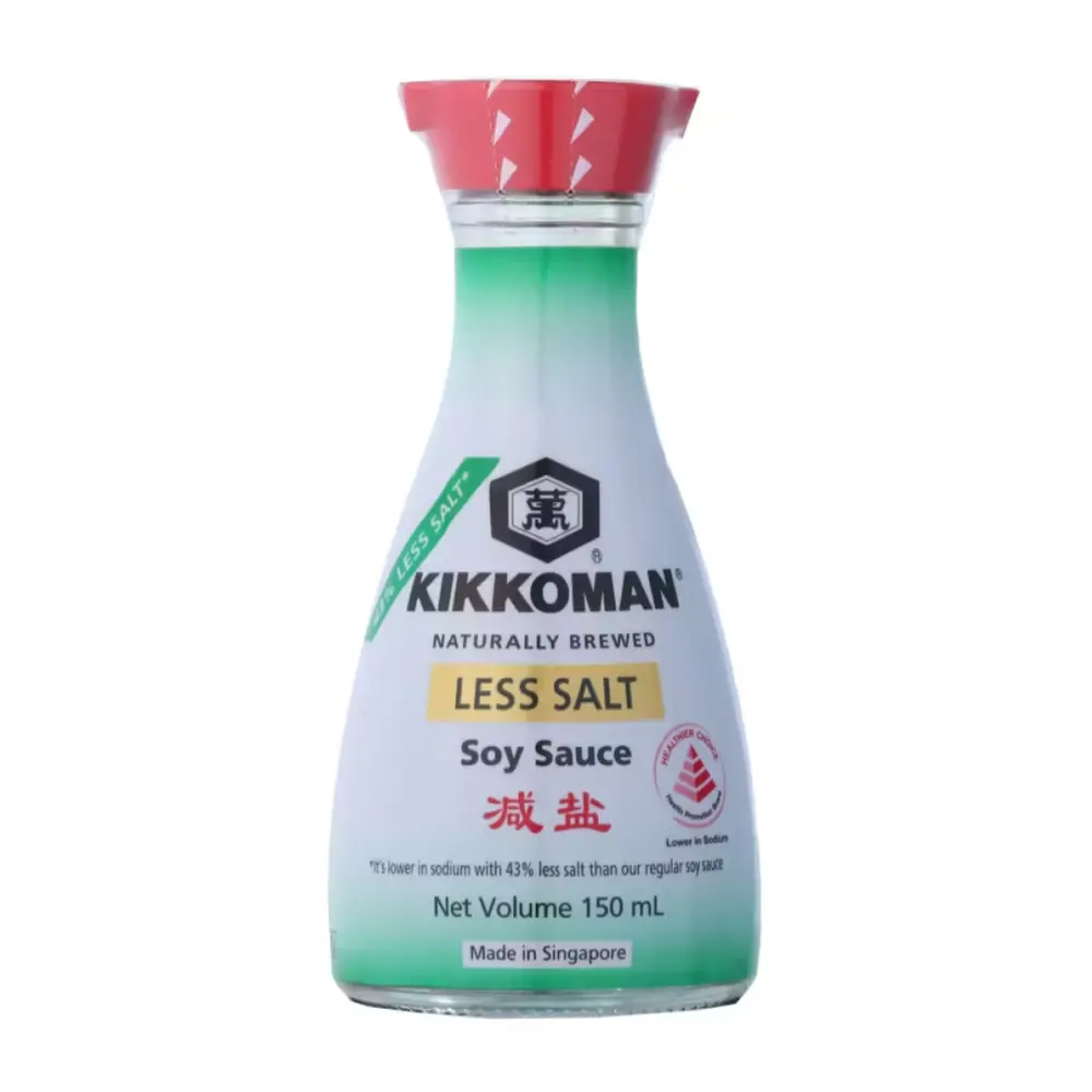 Nước Tương Ít Muối, Naturally Brewed Less Salt Soy Sauce (150ml) - KIKKOMAN