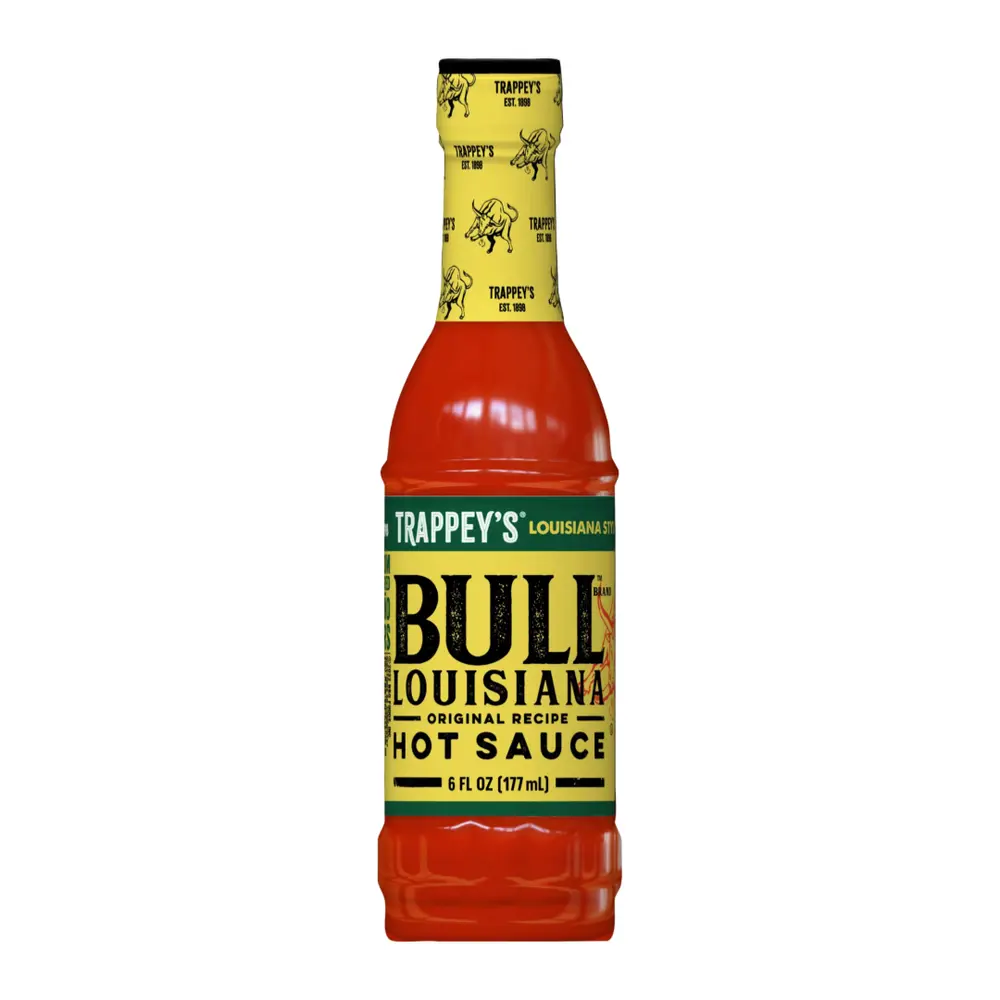 Sốt Ớt Cay, Bull Louisiana Original Recipe Hot Sauce, 6 fl oz (177ml) - TRAPPEY'S