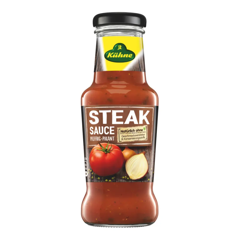 Sốt Cà Chua Bít Tết, Steak Sauce Peppery-Piquant (250ml) - KUEHNE