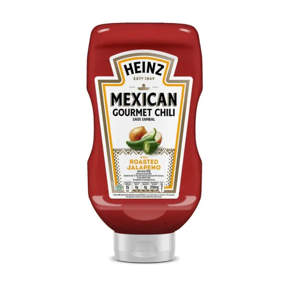 Tương Ớt Xanh Mexico, Mexican Gourmet Chili Sauce with Roasted Jalapeno (325g) - HEINZ
