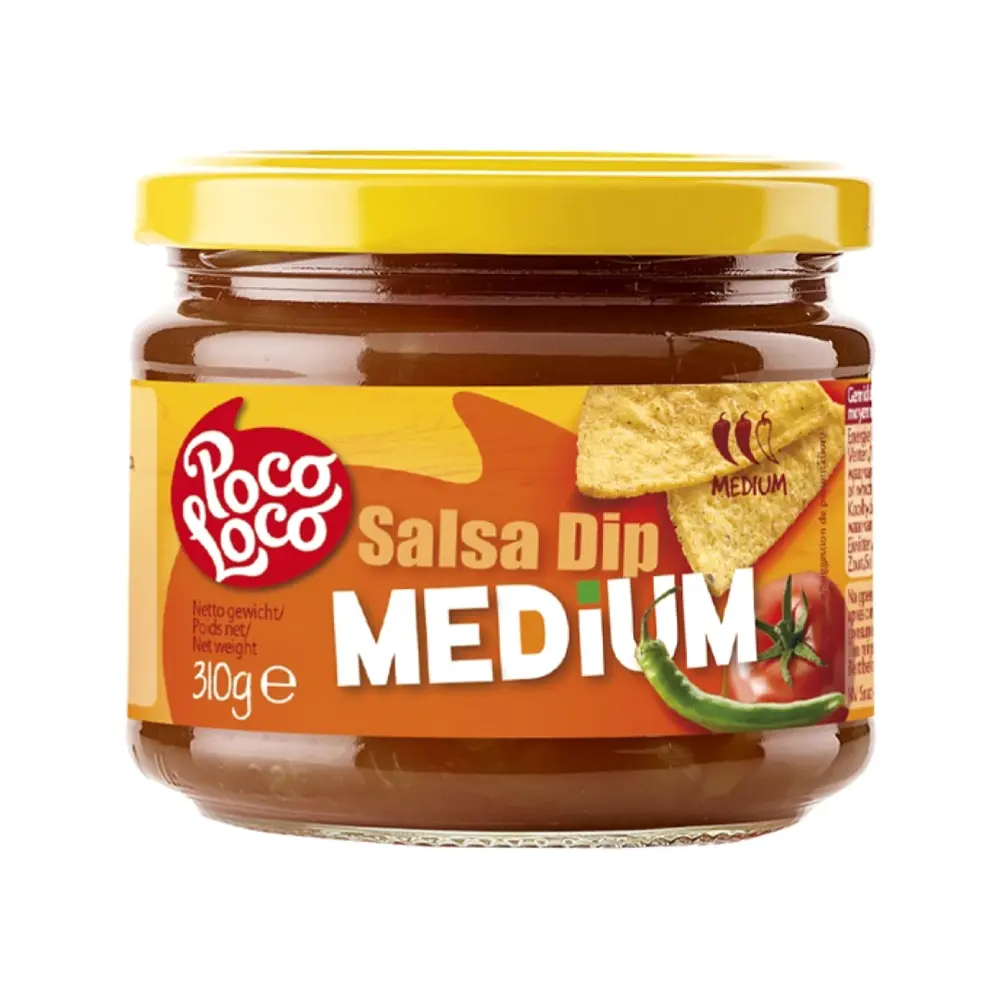 Sốt Salsa Cà Chua Cay Vừa, Salsa Dip, Medium (310g) - POCO LOCO