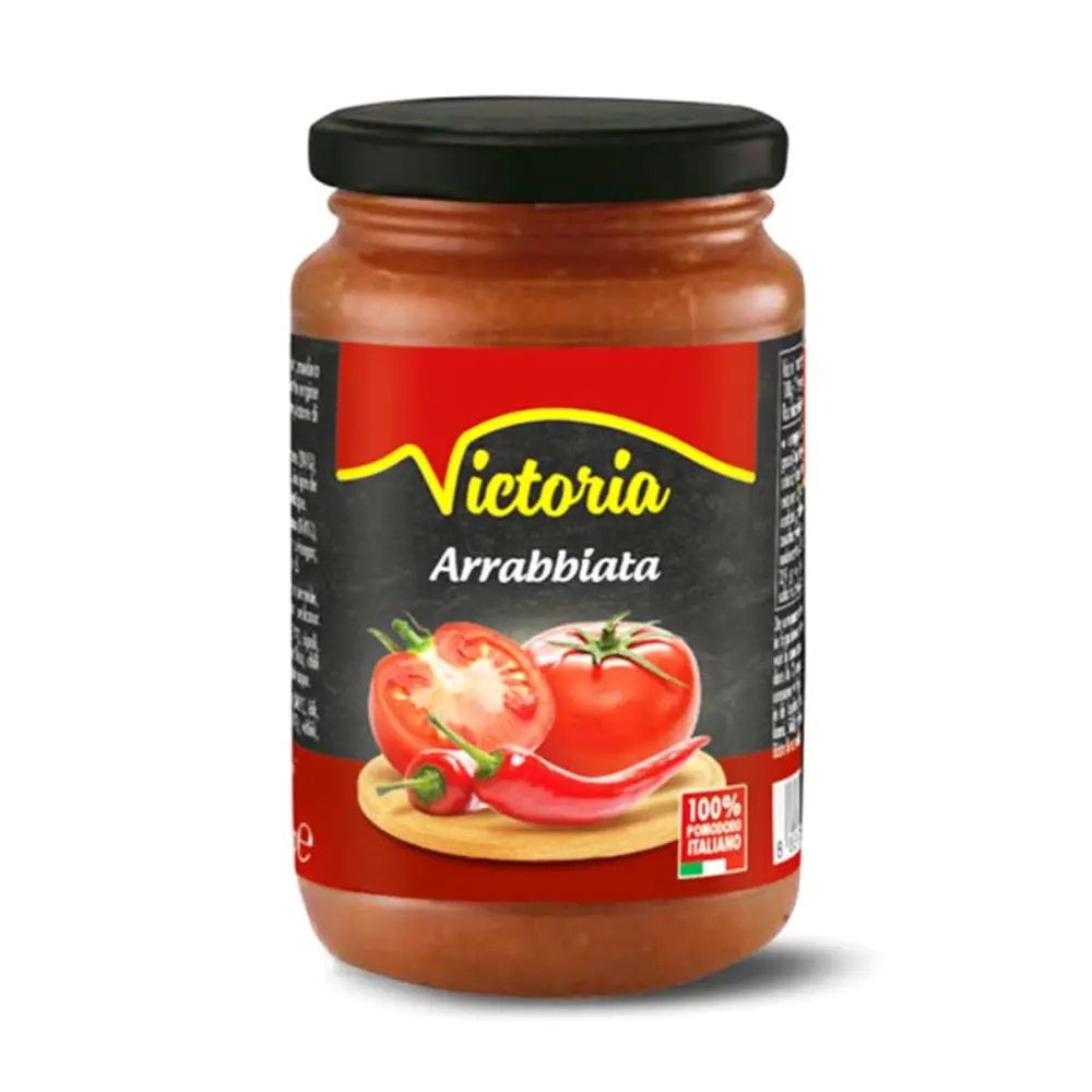 Sốt Cà Chua & Ớt, Arrabbiata, Spicy Red Hot Pepper Tomato Sauce (350g) - VICTORIA