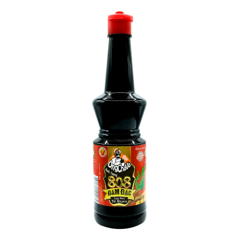 Nước Tương 808 Đậm Đặc Lên Men Tự Nhiên, Dark Soy Sauce (500ml) - ONG CHA VA