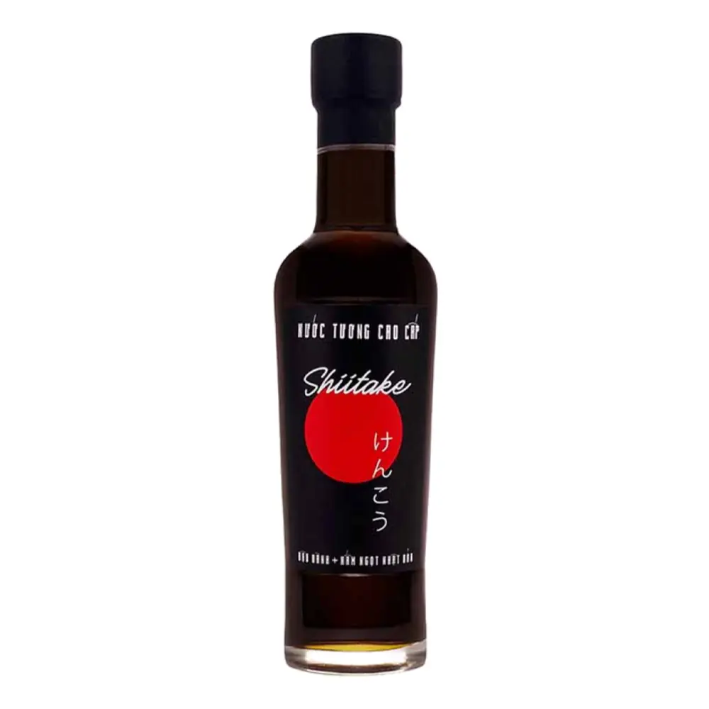 Nước Tương Cao Cấp Đậu Nành & Nấm Ngọt, Shiitake, Premium Soy Sauce (250ml) - LANG CHAI XUA