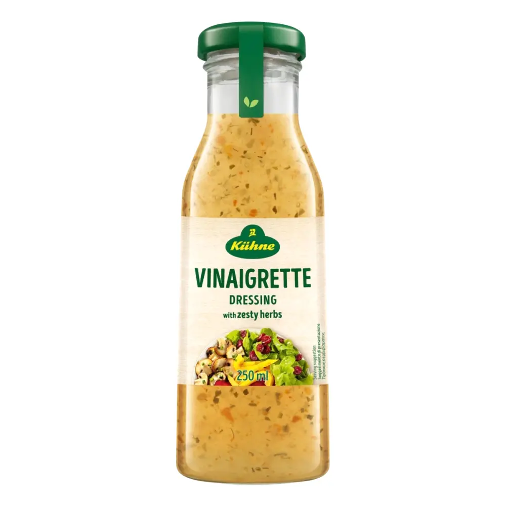 Sốt Giấm Trộn Salad Vị Thảo Mộc, Vinaigrette Dressing with Zesty Herbs (250ml) - KUEHNE