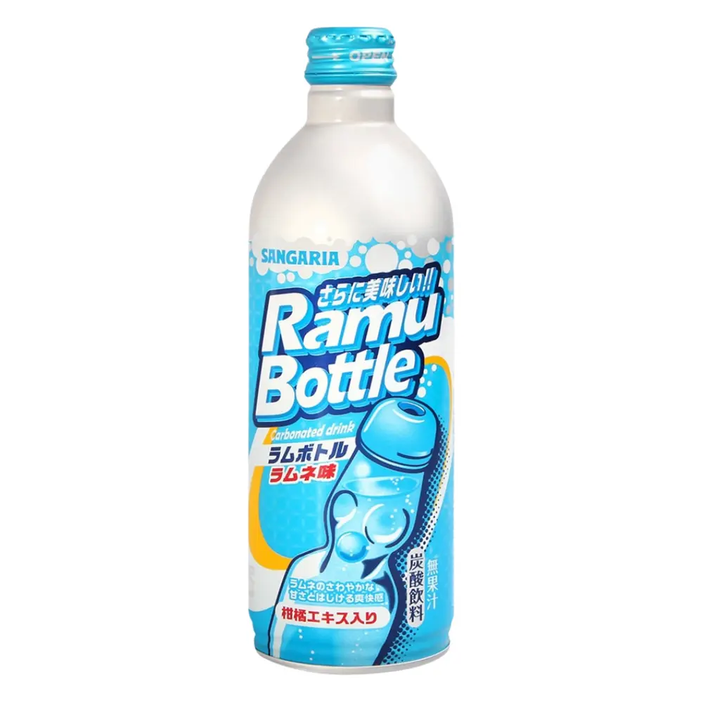 Nước Giải Khát Có Ga Vị Nước Khoáng Tự Nhiên, Ramu Bottle, Carbonated Drink (500g) - SANGARIA