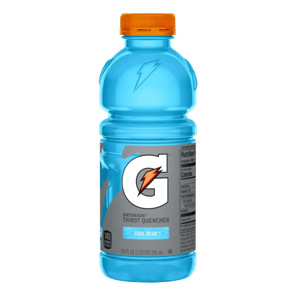 Nước Uống Thể Thao Xanh Dương, Thirst Quencher Sports Drink, Cool Blue, 20 fl oz (591ml) - GATORADE