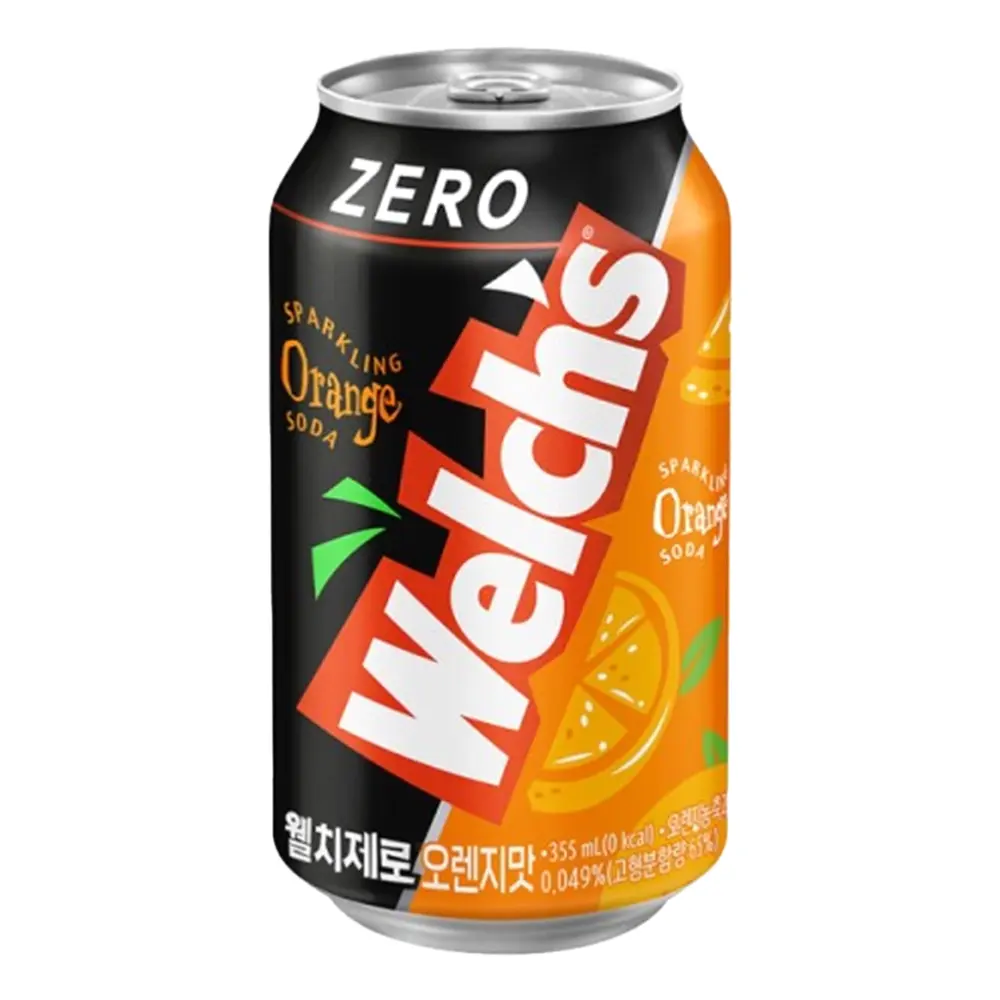Nước Có Ga Vị Cam 0 Calorie, Zero, Sparkling Orange Soda (355ml) - WELCH'S