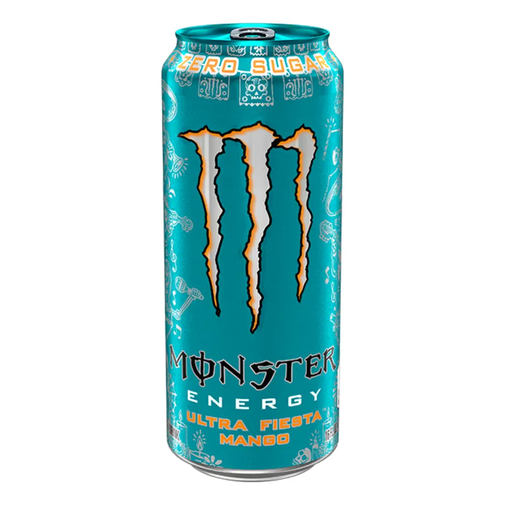 Nước Tăng Lực Không Đường, Energy Drink, Ultra Fiesta Mango, Zero Sugar (500ml) - MONSTER